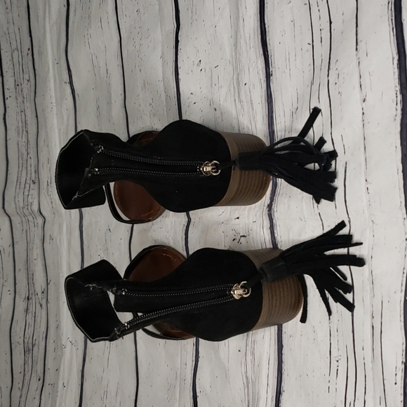 Rock + Candy Block Heel Black Sandal Size 10 - Picture 7 of 8